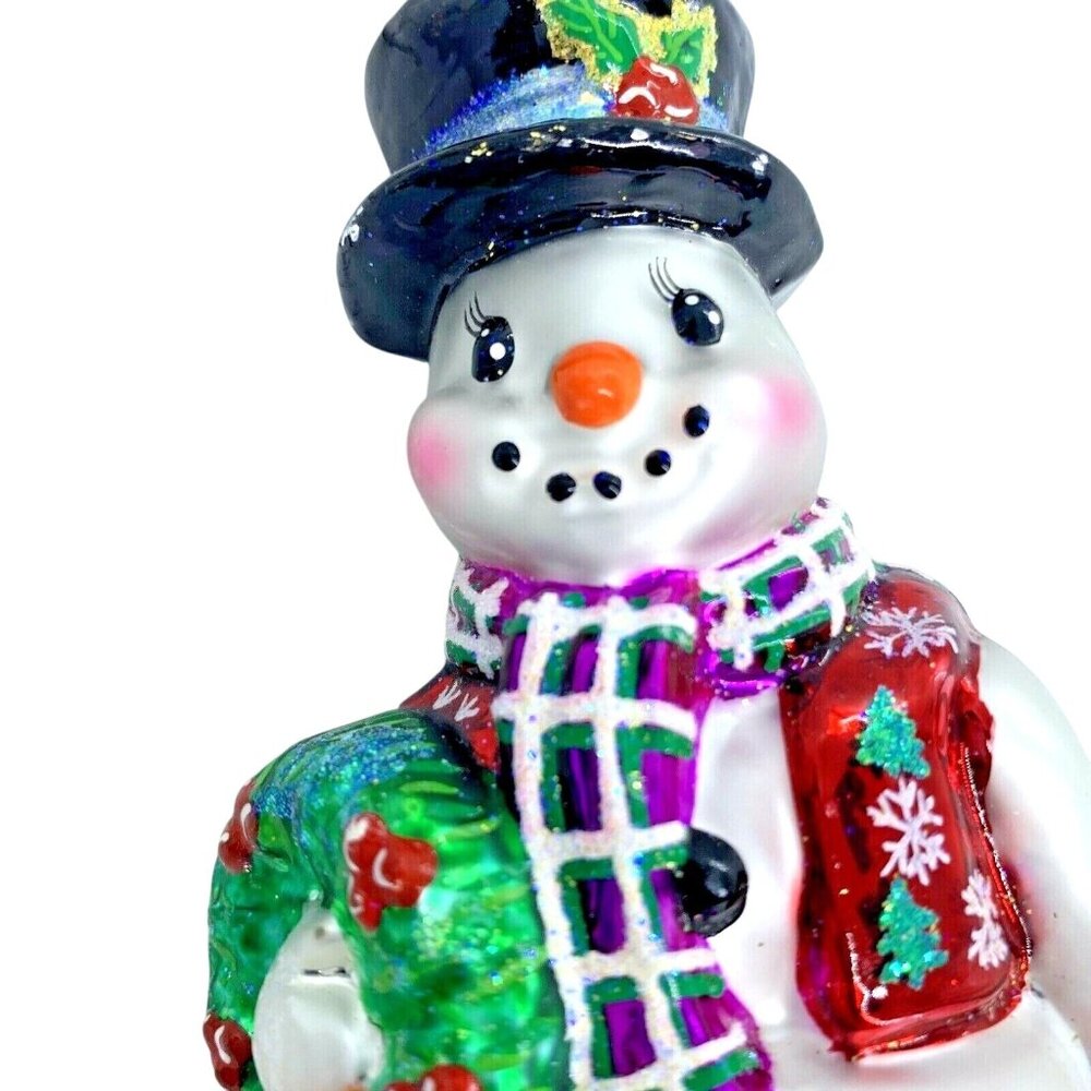 Christopher Radko "Fancy Snowman" Exclusive Christmas Ornament NWT 2001